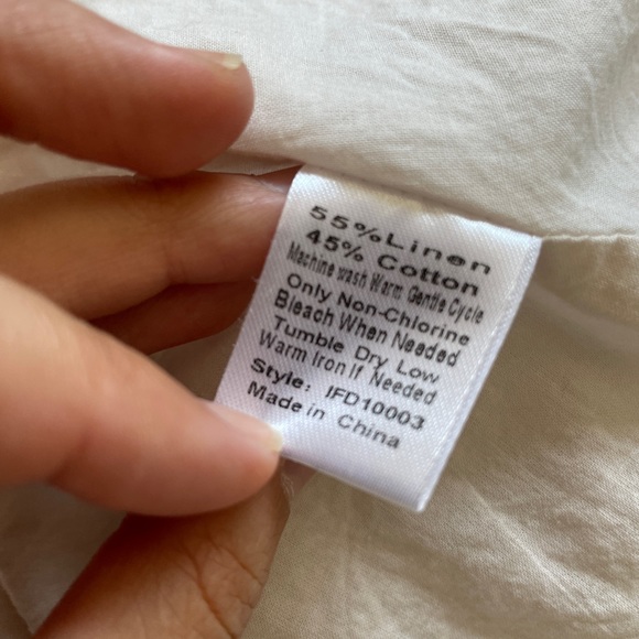 Irene's Story Linen Cape Dress Tan (Medium) - Picture 6 of 6